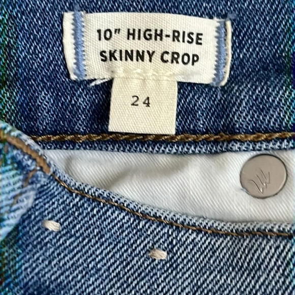 Madewell 10" High Rise Skinny Crop Jeans in Horne Wash - Size 24 - Picture 7 of 12